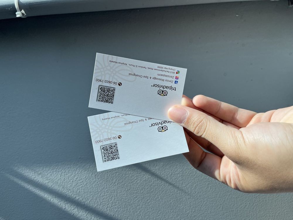 ตัวอย่างงานนามบัตร