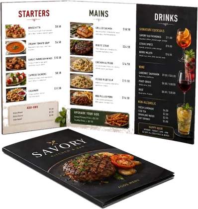 เมนูอาหารร้านอาหาร